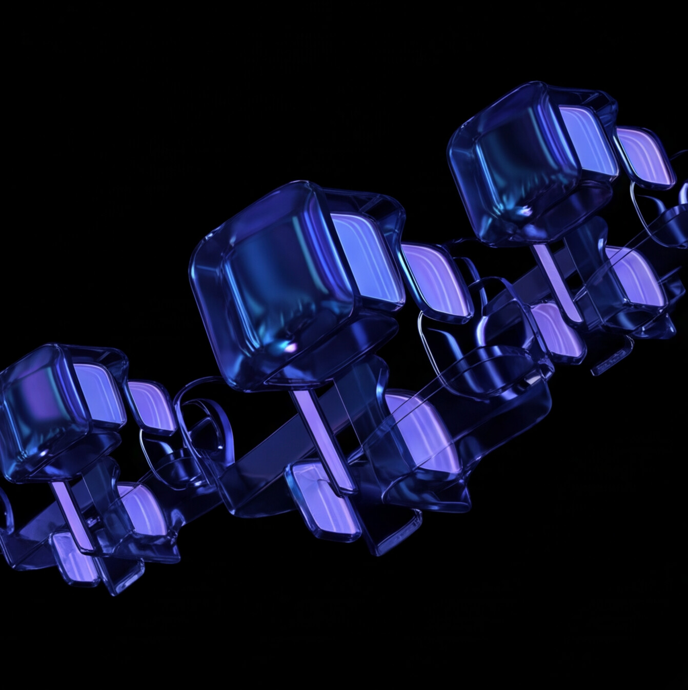 Iridescent glass form
